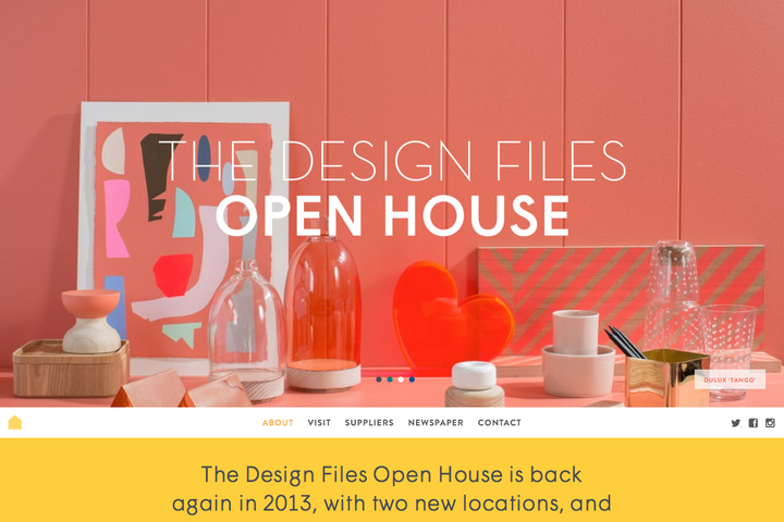 The Design Files Open House website preview